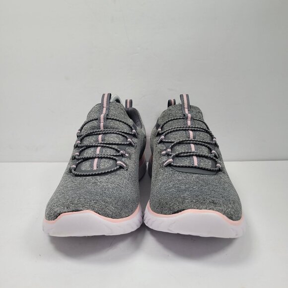 Athletic Works Women's Gray Memory Foam Slip On Sneakers US Size 8.5 - Picture 3 of 8